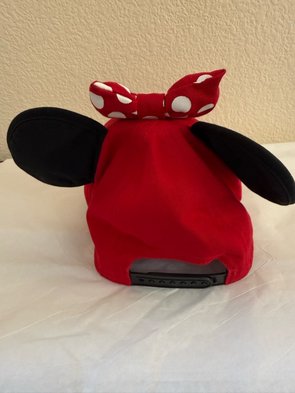 Disney Minnie Mouse Ears Red Bow Baseball Hat - Picture 4 of 7